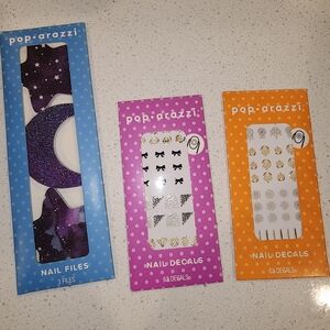 Kids Nail Files and Decals Set - New